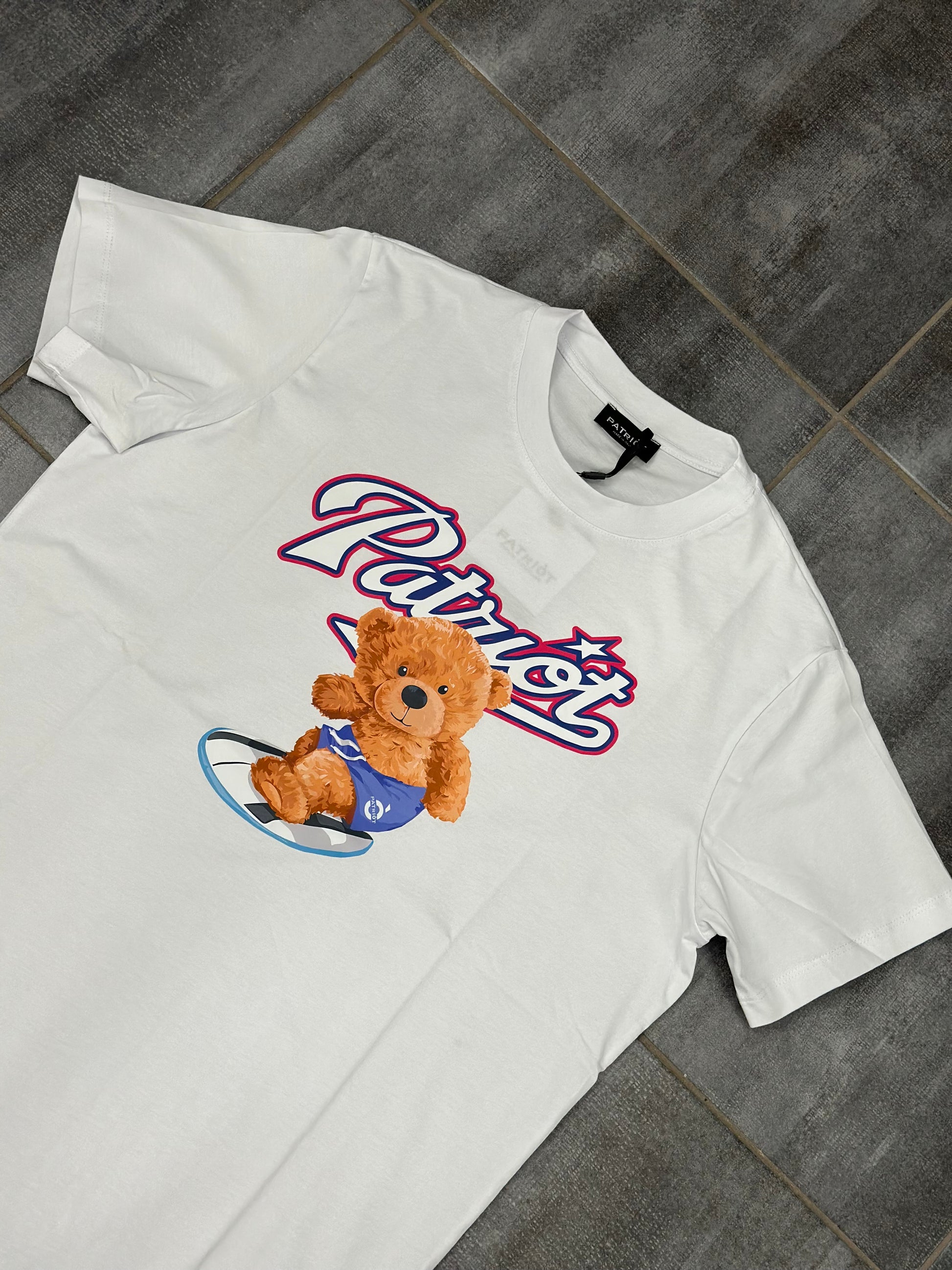 PATRIOT T-SHIRT STAMPA ORSETTO