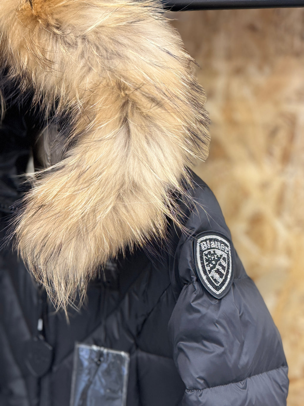 Piumino Blauer a Linee Geometriche