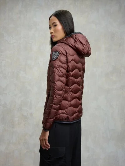 Blauer piumino ad onde camelia Donna