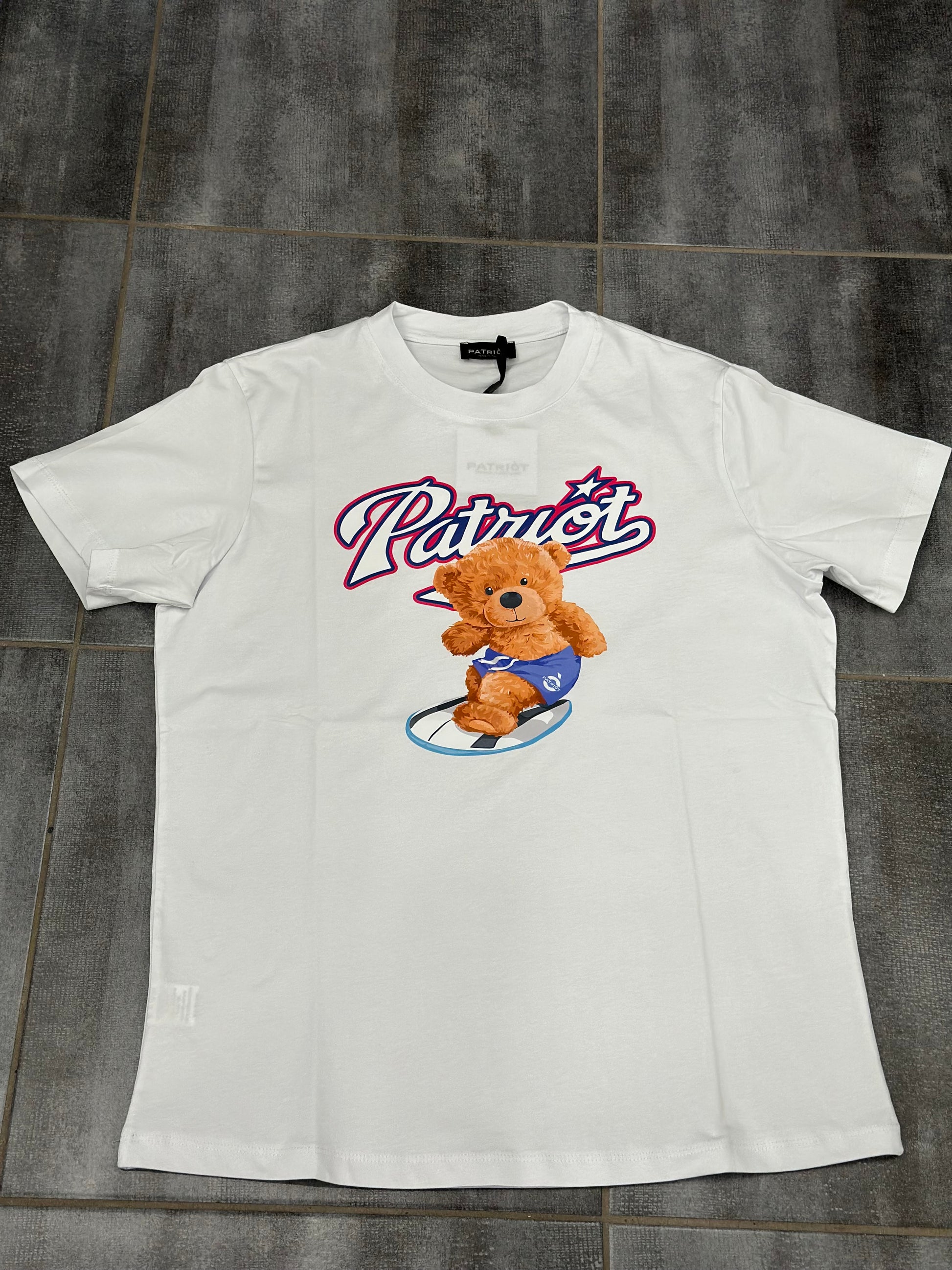 PATRIOT T-SHIRT STAMPA ORSETTO