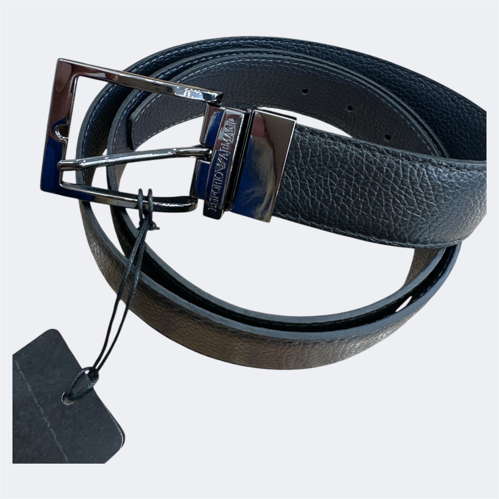 EMPORIO ARMANI CINTURA IN PELLE