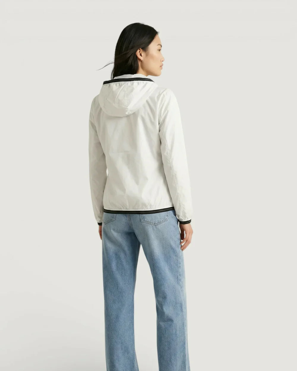 Blauer Giacca a Vento Nastrata Nay Donna