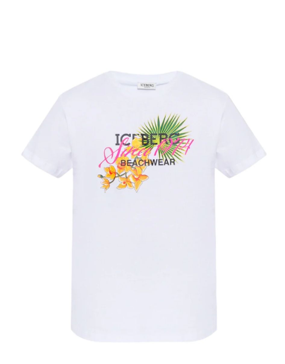 ICEBERG T-SHIRT STAMPA FLOWER
