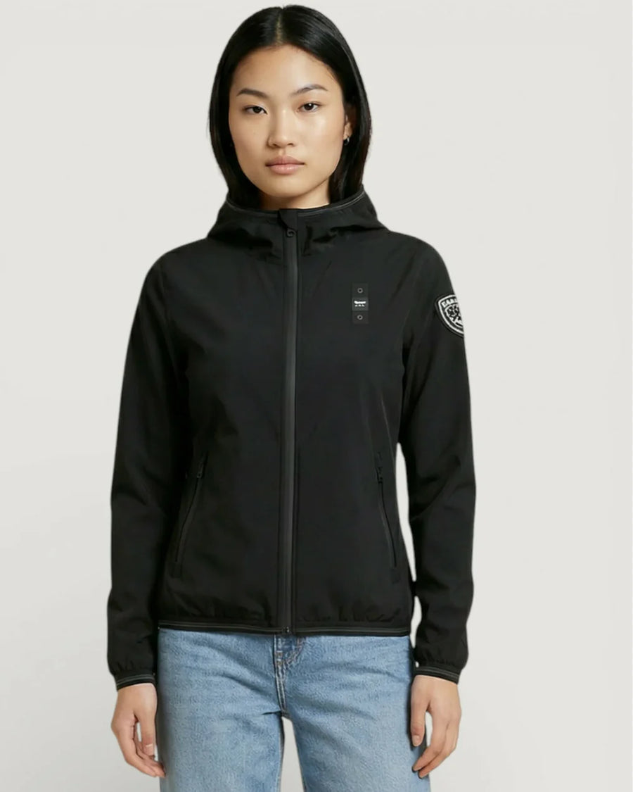 Blauer Giacca a Vento Nastrata Nay Donna