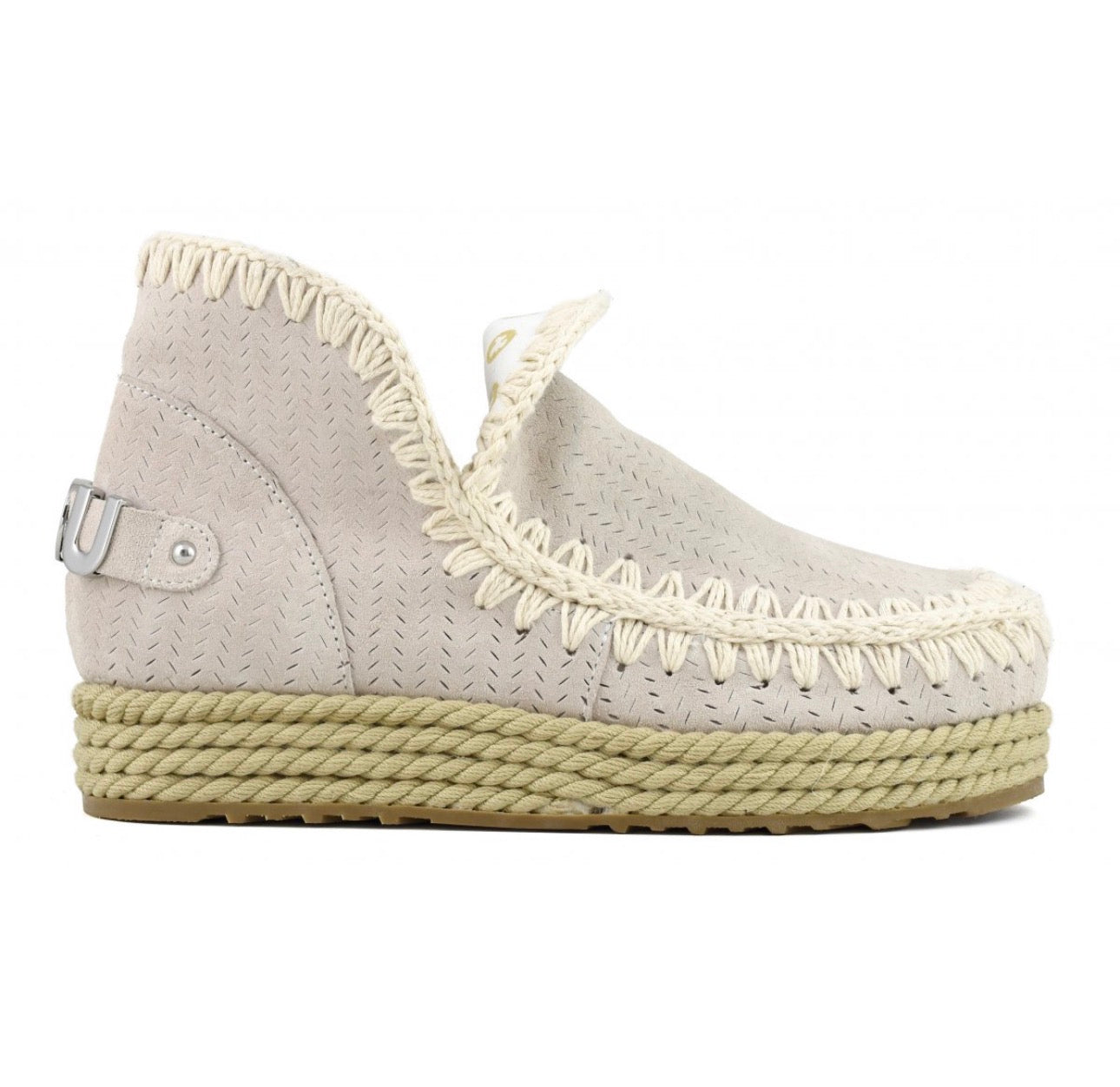 Mou Eskimo Jute Big Metal Logo Donna