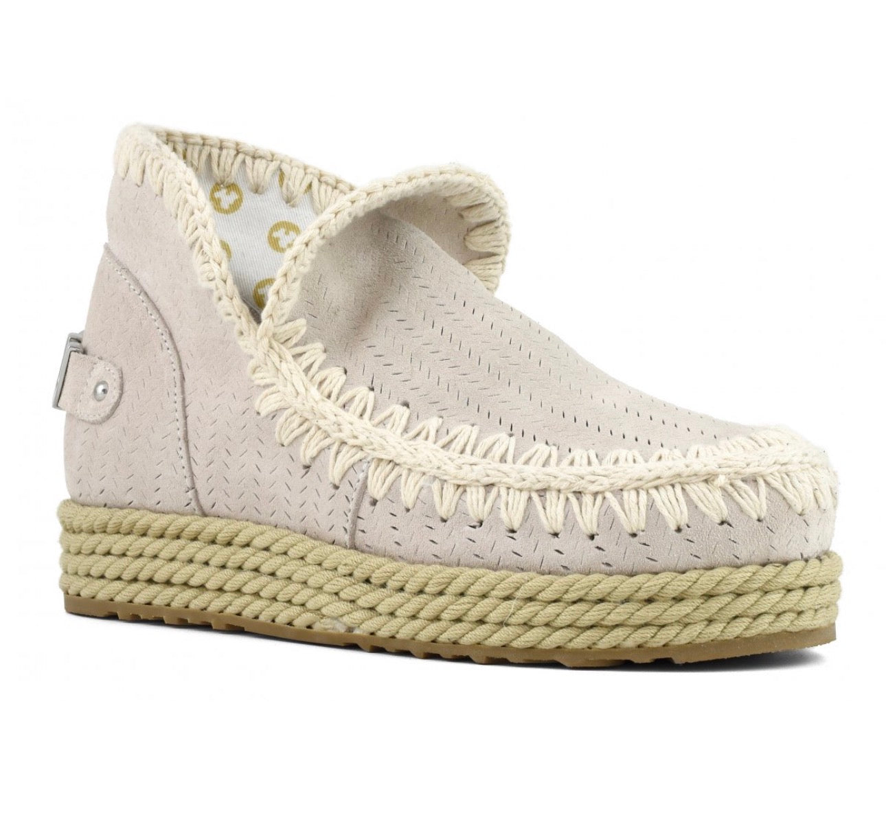 Mou Eskimo Jute Big Metal Logo Donna