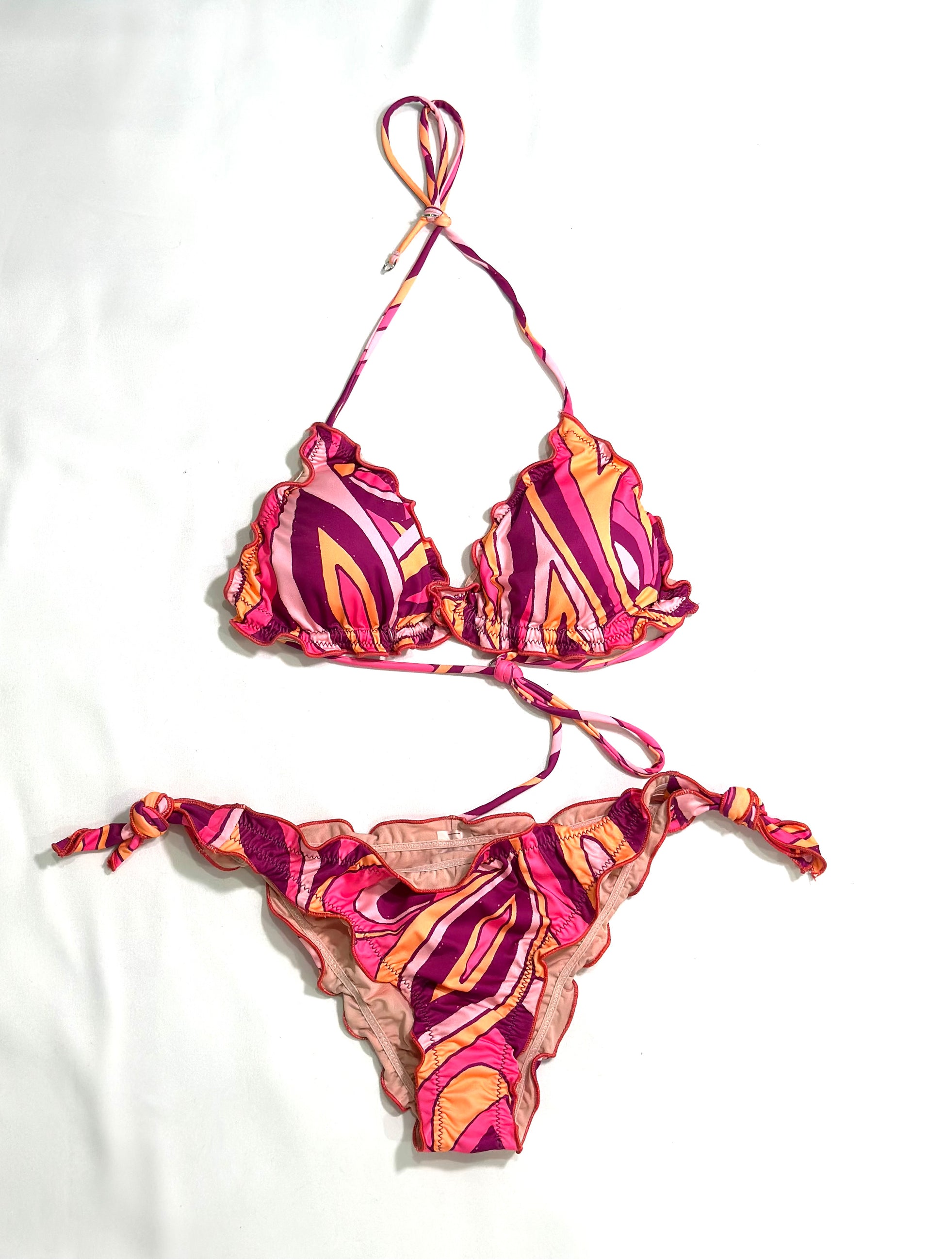 MEFUI COSTUME BIKINI TRIANGOLO CON SLIP REGOLABILE
