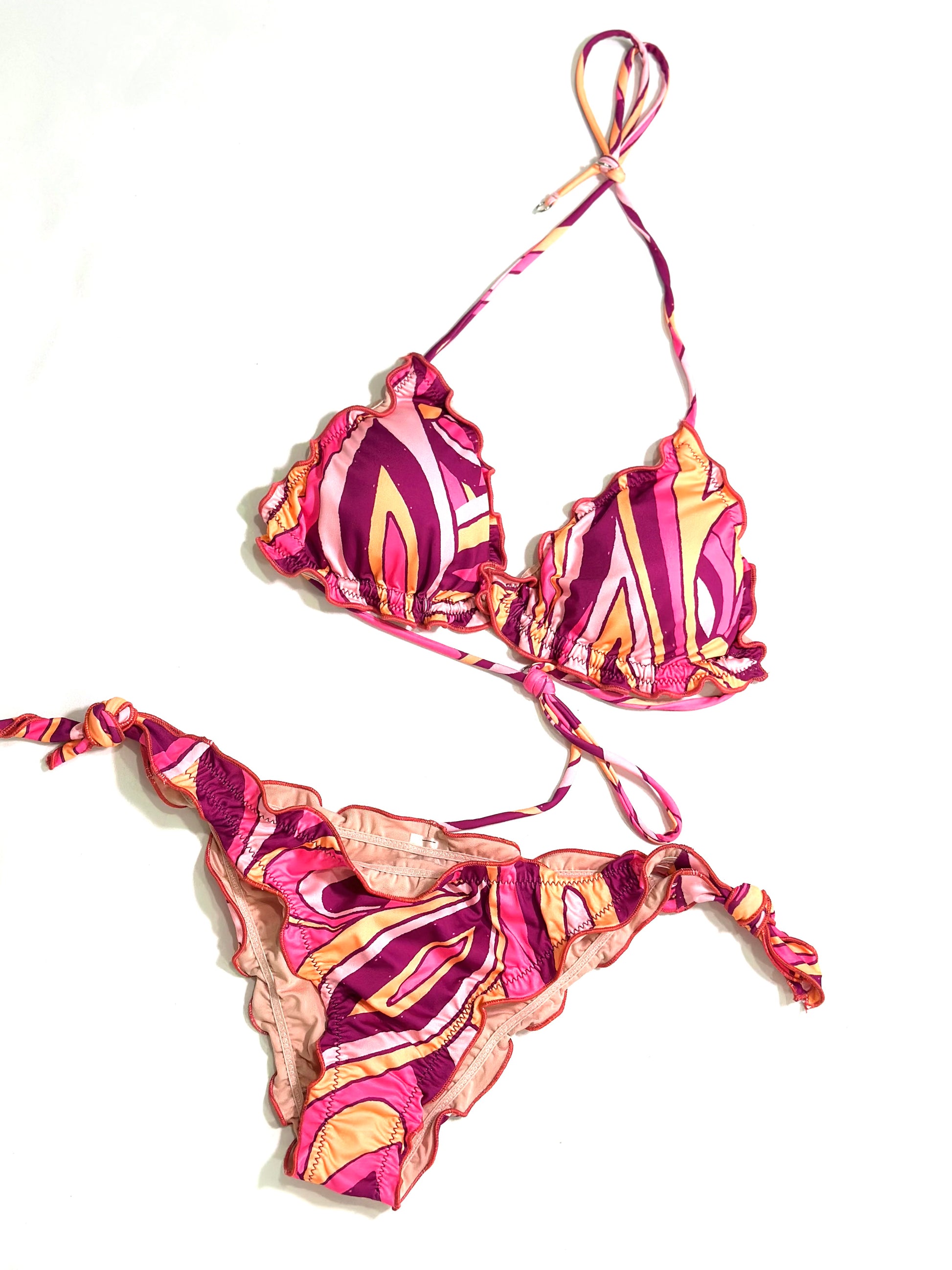 MEFUI COSTUME BIKINI TRIANGOLO CON SLIP REGOLABILE