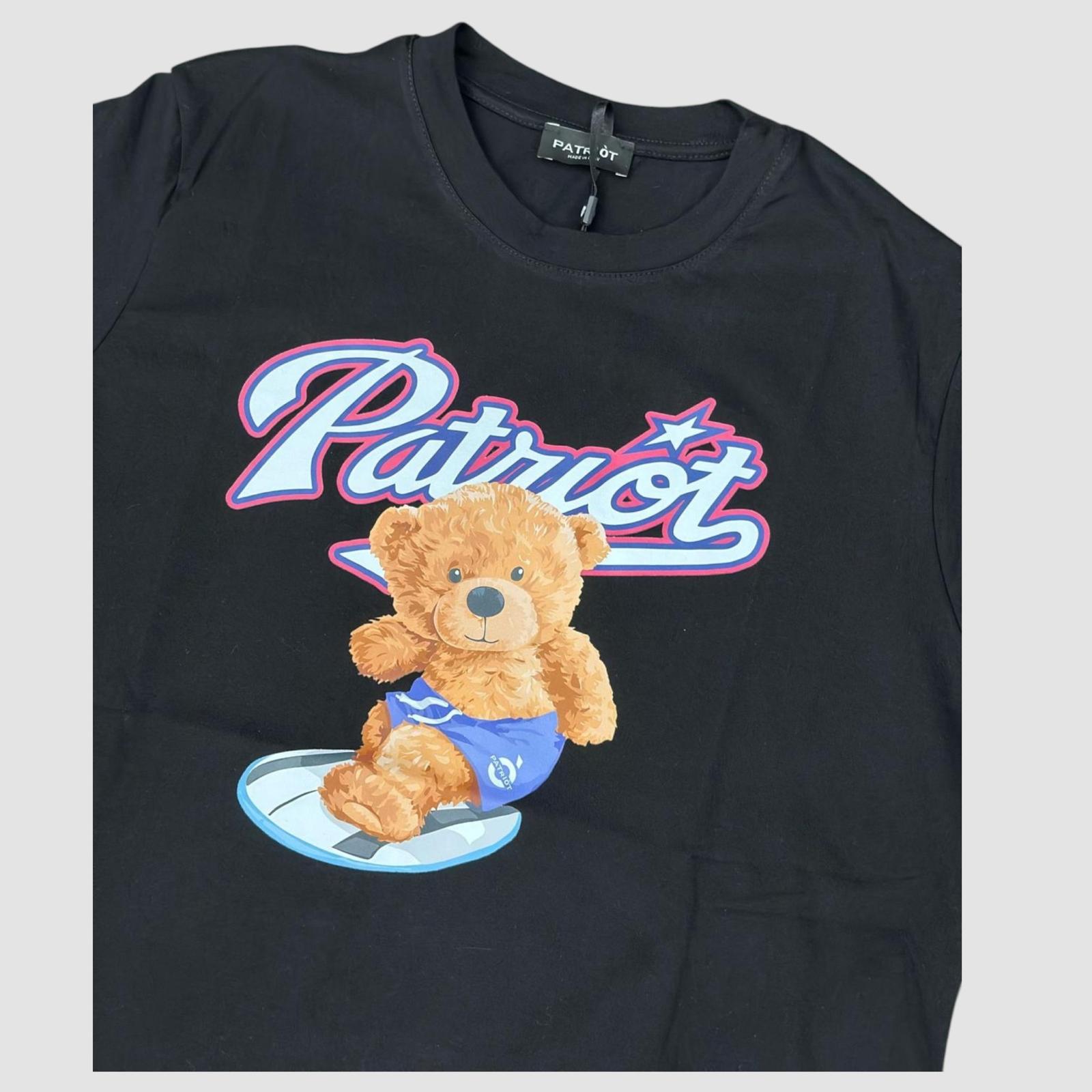 PATRIOT T-SHIRT STAMPA ORSETTO