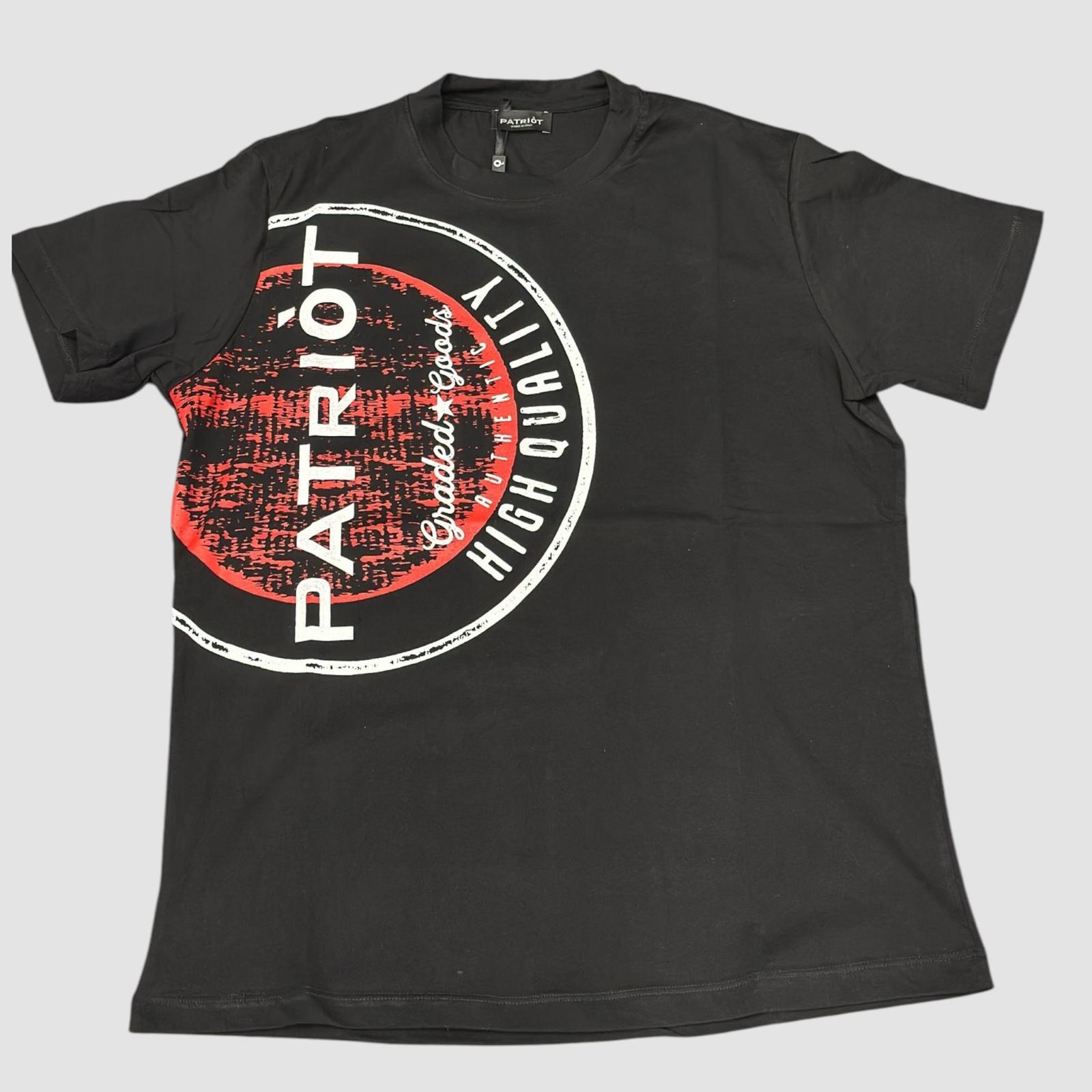 PATRIOT T-SHIRT LOGO LATERALE A CONTRASTO