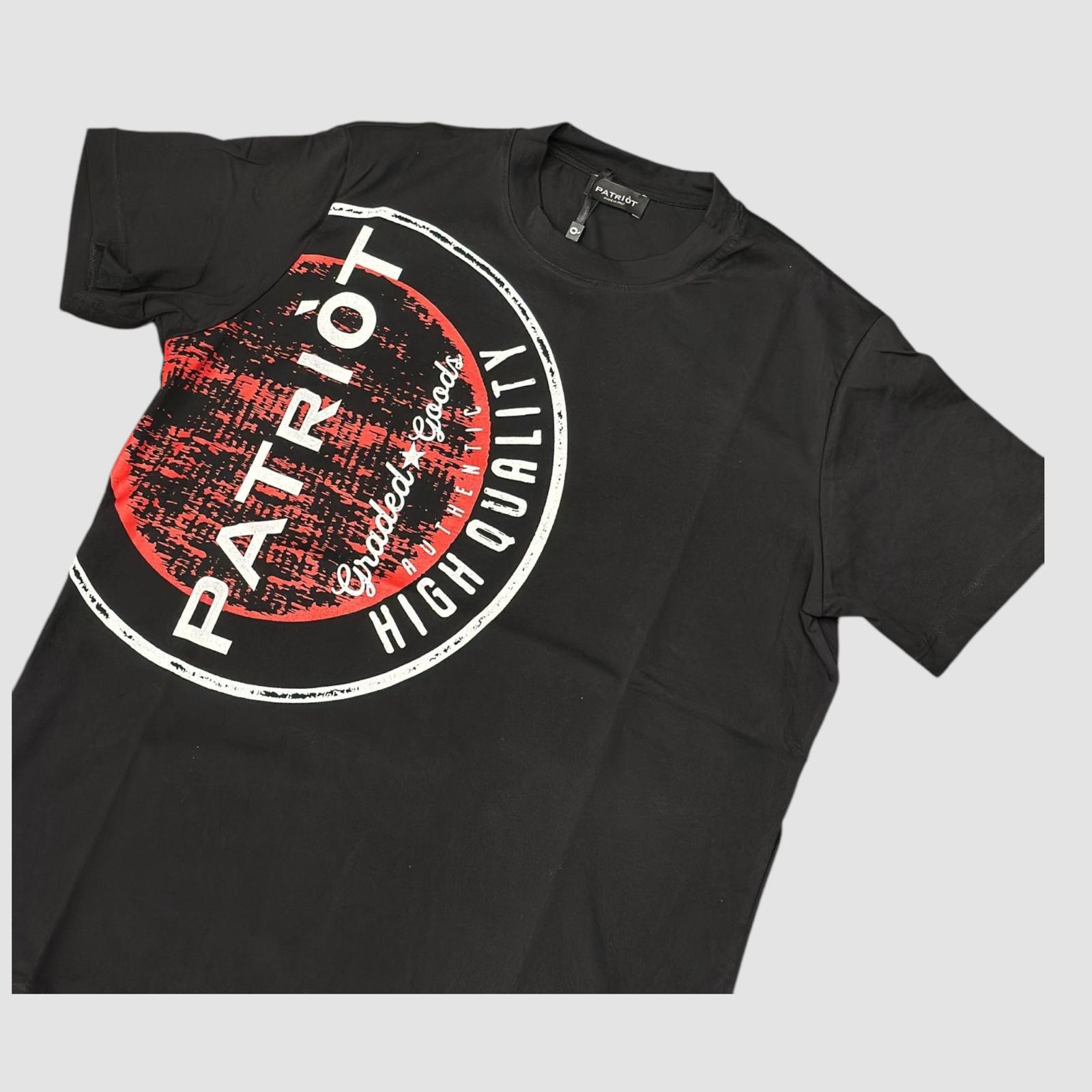 PATRIOT T-SHIRT LOGO LATERALE A CONTRASTO