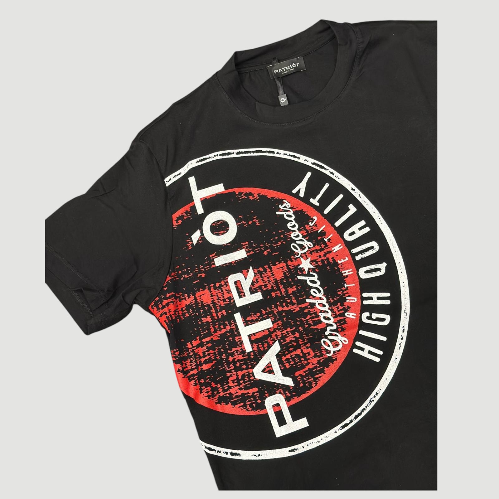 PATRIOT T-SHIRT LOGO LATERALE A CONTRASTO