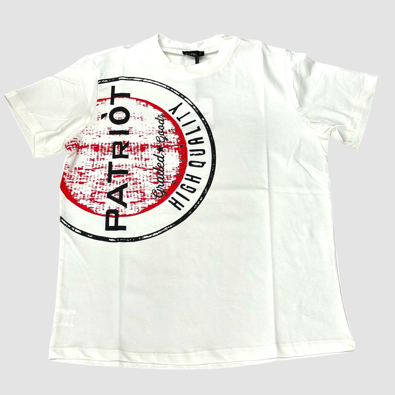 PATRIOT T-SHIRT LOGO LATERALE A CONTRASTO