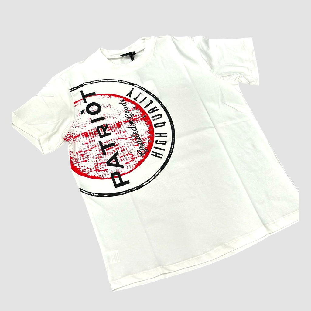 PATRIOT T-SHIRT LOGO LATERALE A CONTRASTO