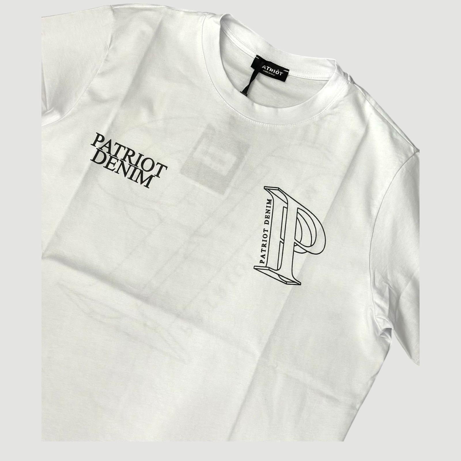 PATRIOT T-SHIRT LOGHI A CONTRASTO