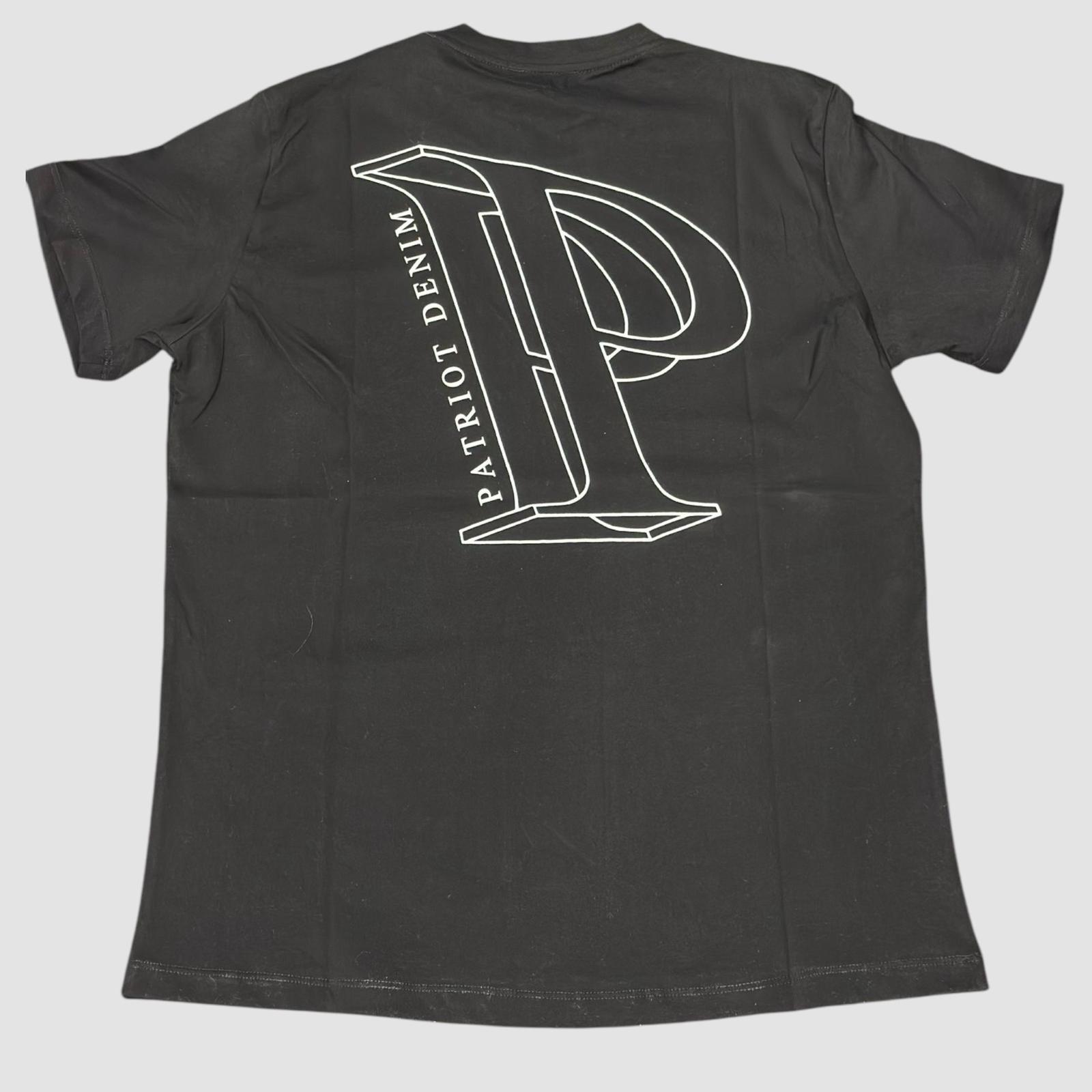 PATRIOT T-SHIRT LOGHI A CONTRASTO