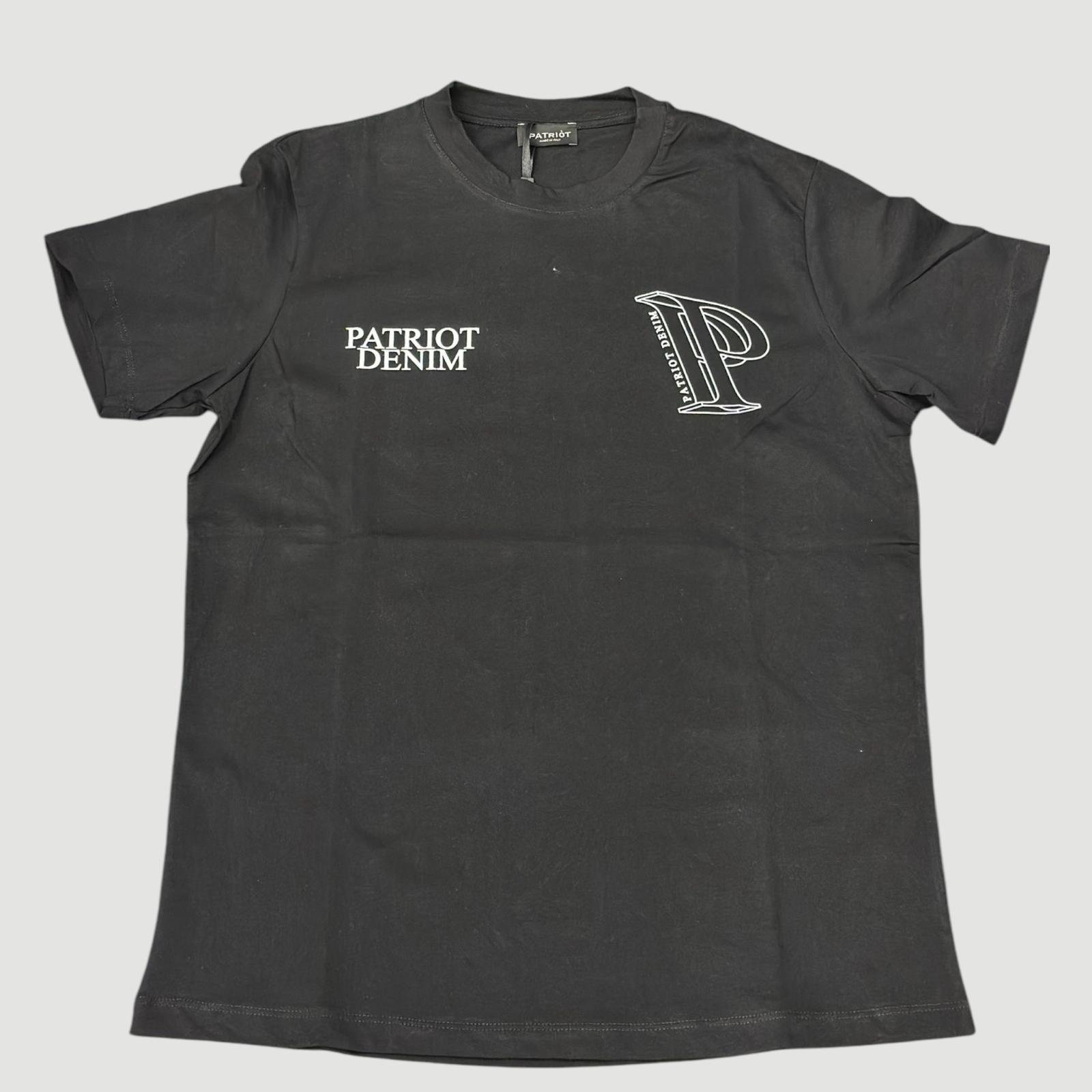 PATRIOT T-SHIRT LOGHI A CONTRASTO