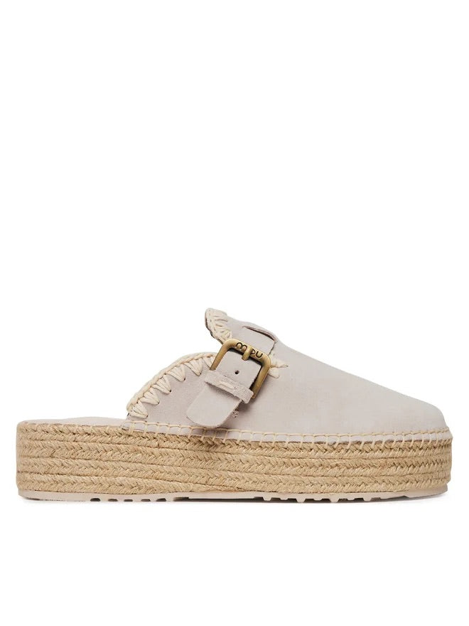 MOU JUTE CLOG PLAIN SUEDE