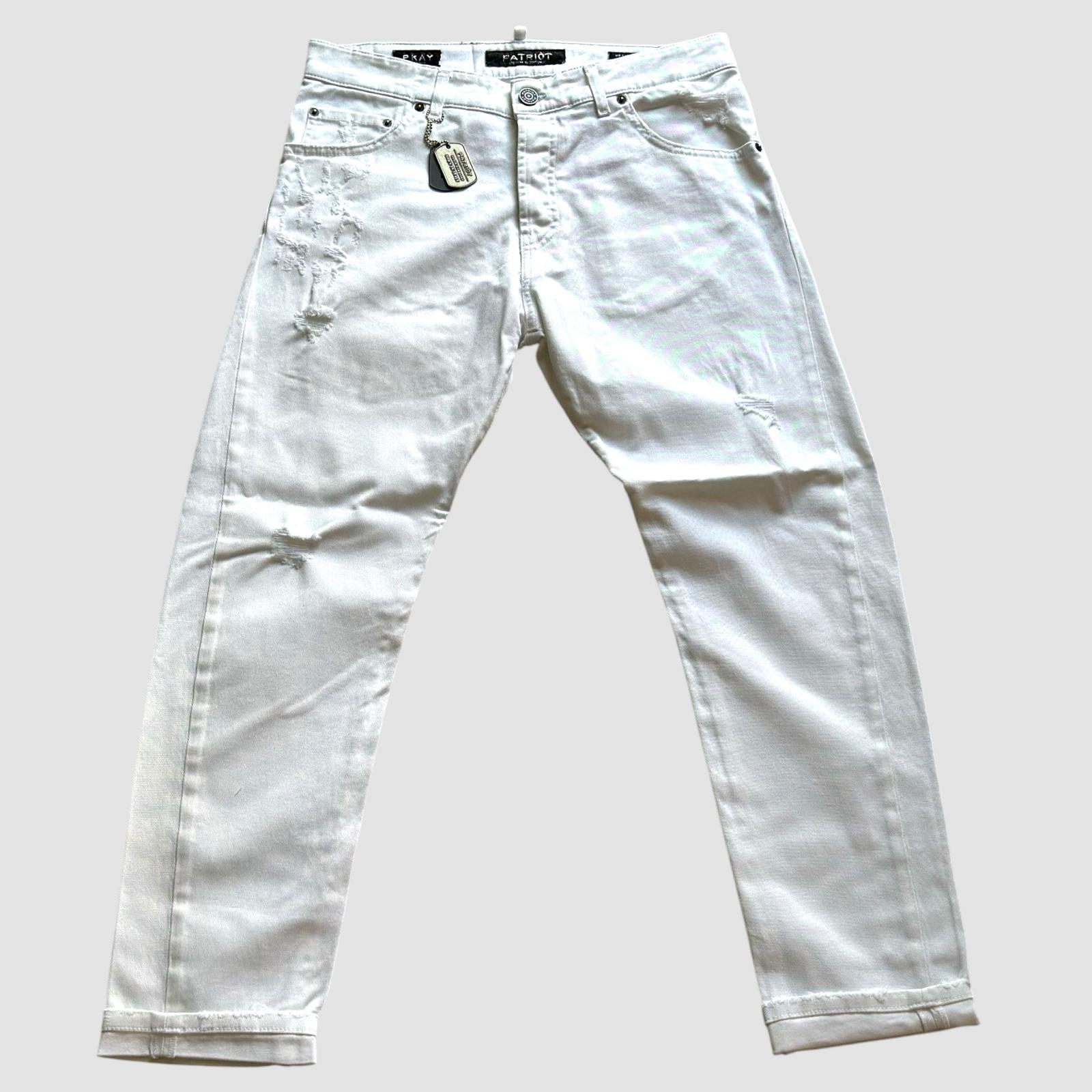 PATRIOT JEANS BIANCO CARROT FIT